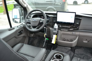 2022 Ford Transit SYNC® 4 with SiriusXM® with 360L, HD Radio™ , and 12" Multi-Function Display. Connected Built-In Navigation with Traffic Sign Recognition (TSR), Intelligent Speed Assist (ISA), Intelligent Adaptive Cruise Control (iACC) and Intersection Assist