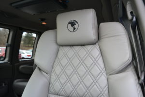 Tan Leather Diamond Stitched Seating Seating 2021 Explorer Van Company