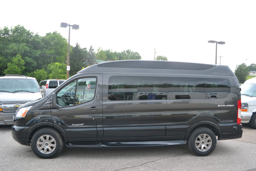 2018 Ford Transit 9 Passenger Explorer Conversion Van Magnetic Fade JKA53465 Mike Castrucci Ford Conversion Van Land