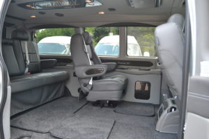 Easy to remove Center Seats for versatile Cargo or Passenger needs. Move some Furniture or Move the Team. Conversion Van Land