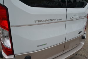 Transit 250 9 Passenger Explorer Conversion Van with the Dual Turbocharged Direct injection EcoBoost Engine
