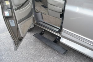 Power Retractable Running boards offer a Large and Comfortable step for an Easy transition into a very Comfortable Seat. Enjoy the Ride.