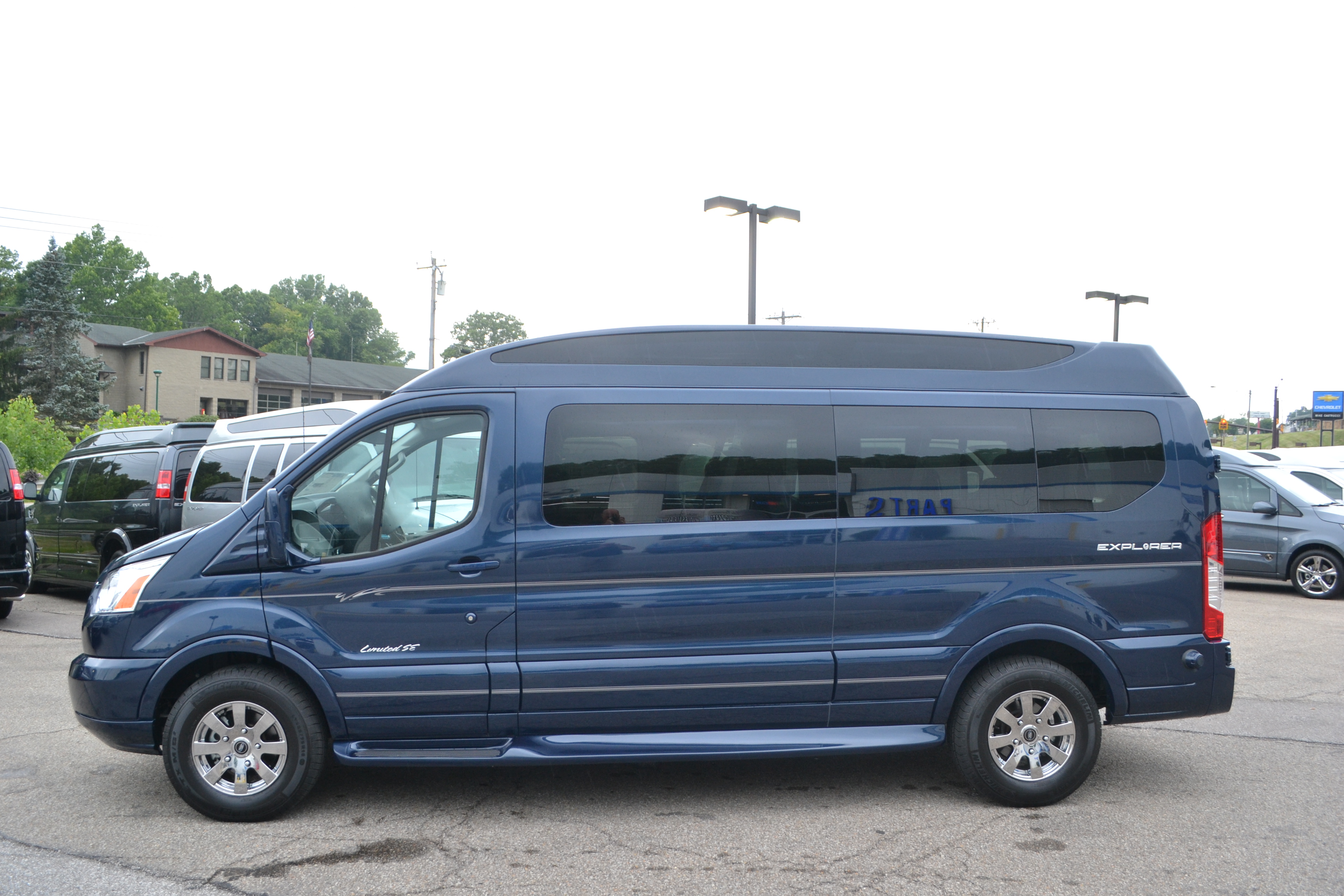 ford transit custom metallic blue